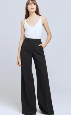 Discount L’agence - Pilar wide leg pant - Black Pants