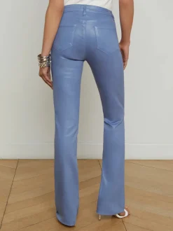 Discount - Ruth H/R Straight Raw Hem - Wild Wind Coated High-Rise | Denim