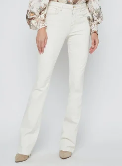 Sale - Ruth Straight Raw Hem Jean - Macadamia Denim | All Denim