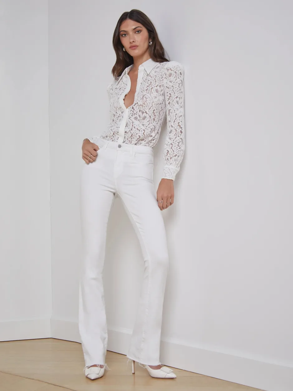 Fashion - Ruth Straight-Leg Jean - Blanc Denim | All Denim
