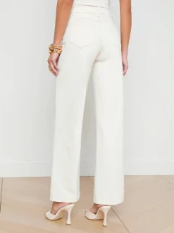 New L’agence - Scottie Wide Leg Jean - Macadamia High-Rise | Flare