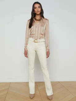 Fashion - Selma Coated Bootcut Jean - French Vanilla Coated Bootcut | Denim