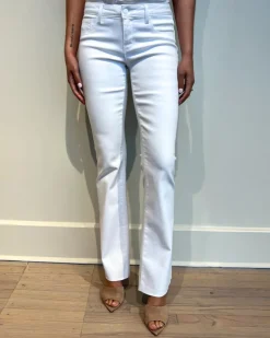 Best - Sneeki L/R Sneaker Straight - Blanc Coated Denim | All Denim