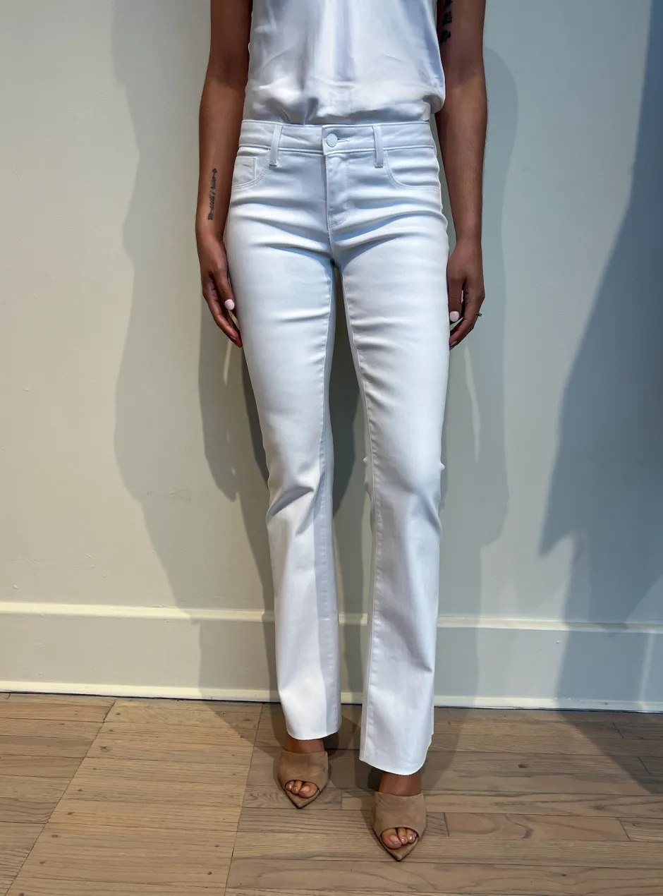 Best - Sneeki L/R Sneaker Straight - Blanc Coated Denim | All Denim