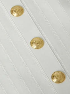 Fashion - Soleil Knit Dress - Ivory/Gold Midi | Midi Dresses