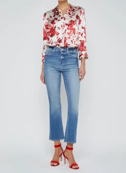 New - Tati H/R Crop Micro Boot - Ithaca High-Rise | Denim