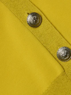 New - Taya V-Neck Cardigan - Lemon Tonic/Nickel Sweaters & Knits