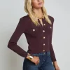 New - Toulouse Cardigan - Dark Syrah Sweaters & Knits