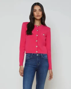 Sale - Toulouse Cardigan - Ruby/Nickel Sweaters & Knits