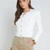 Hot L’agence - Toulouse Cardigan - Ivory Sweaters & Knits