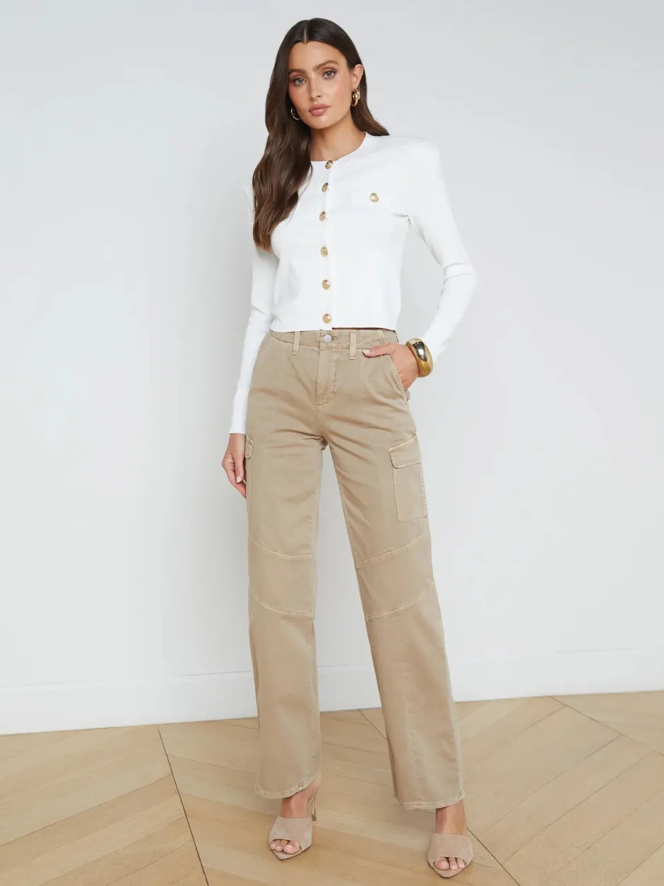 Hot L’agence - Toulouse Cardigan - Ivory Sweaters & Knits