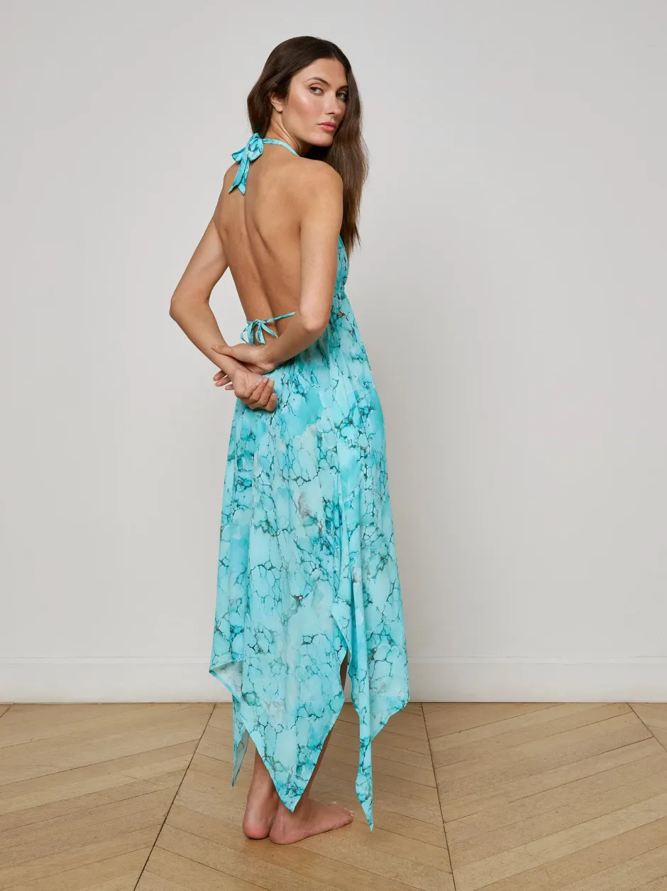New - Umma Cover-Up Dress - Turquoise Coverups