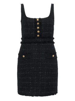 Hot L’agence - Valli Tweed Mini Dress - Black Mini Dresses | Midi