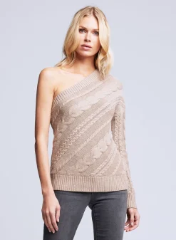 Sale L’agence - Zoey Cable Sweater - Oatmeal Sweaters & Knits