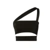 Best - Thin Bandage Neck Top - Black Crop Tops