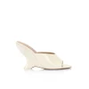 Clearance - Martha Wedge Patent Leather - White Shoes