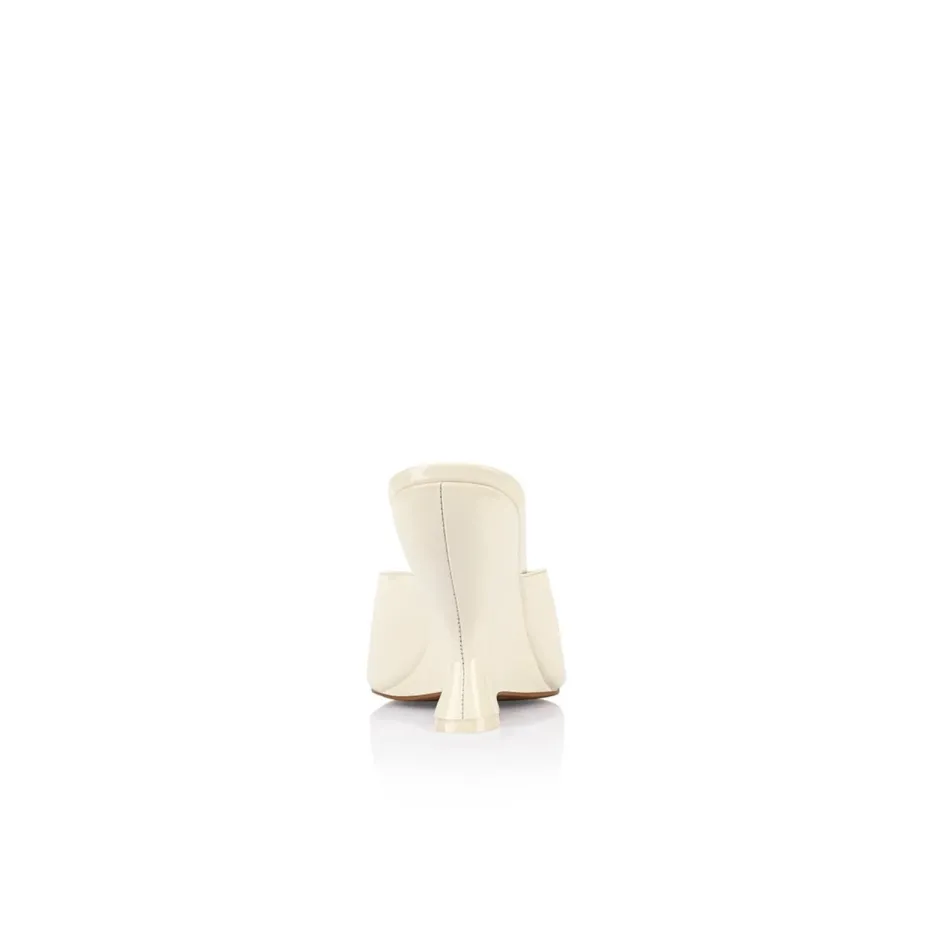 Clearance - Martha Wedge Patent Leather - White Shoes