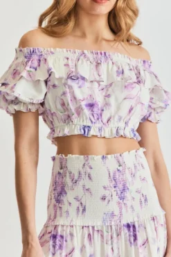 Best - Audrille Crop Top - Spanish Lilac Crop Tops