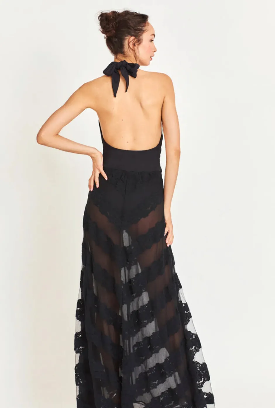 Outlet - Carlotti Dress - Black Dresses | Long Dresses