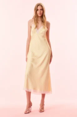 Sale - Manuela Slip Maxi Dress - Marigold Midi | Midi Dresses