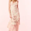 Fashion - Nocelle Dress - White Peach Long Dresses | Dresses