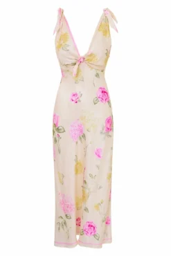 Outlet - Perri Dress - Sunlit Rose Midi | Midi Dresses