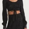 Outlet - Rowlina Skirt - Black Mini Skirts