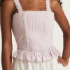 Clearance - Skipper Bustier - Soft Iris Crop Tops