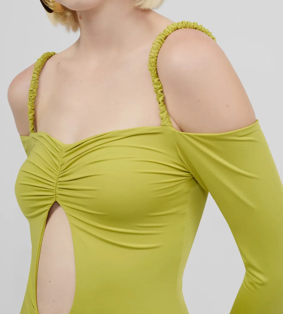 Fashion - Calice Cutout Midi Dress - Oasis Green Dresses | Long Dresses
