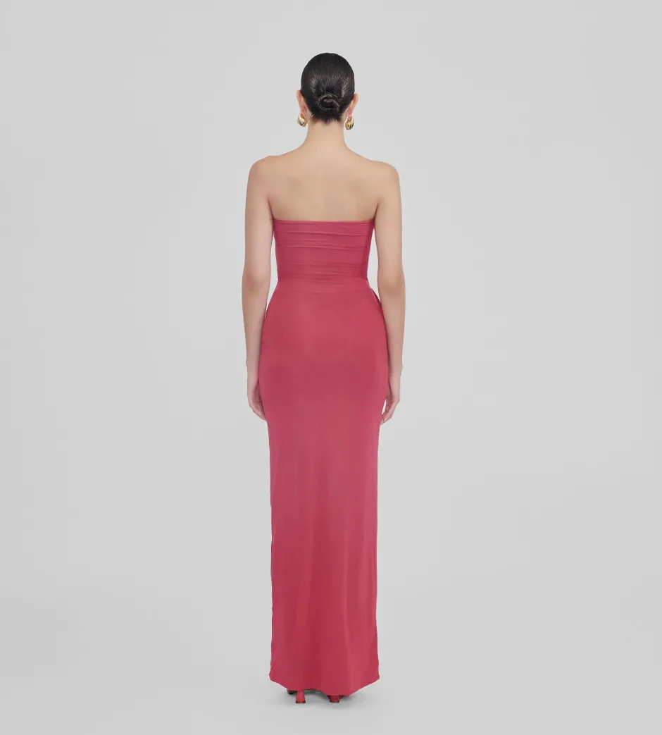Hot - Campano Dress - Crimson Midi | Midi Dresses