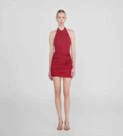 Hot - Corda Skirt - Carmesi Mini Skirts