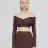 Online - Lido Top - Brown Crop Tops