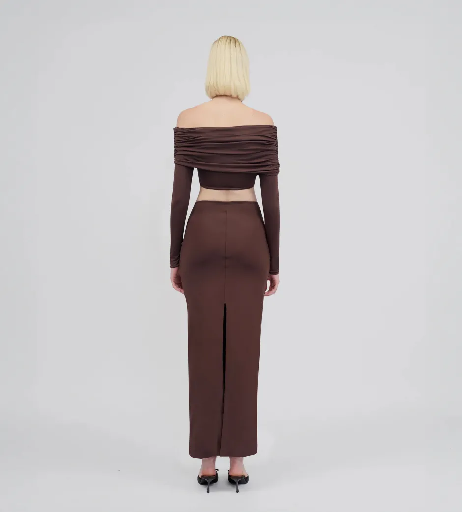 Online - Lido Top - Brown Crop Tops