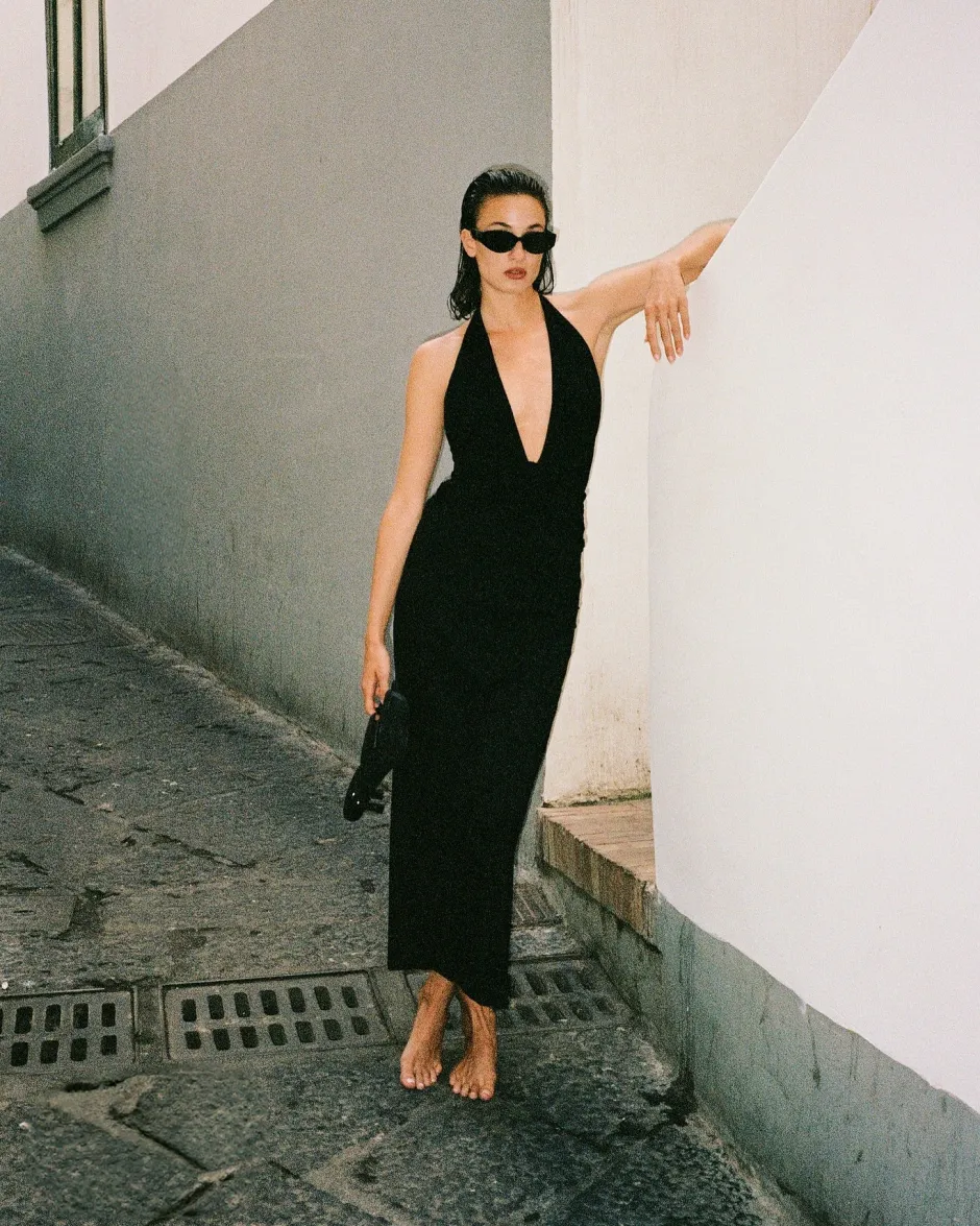 Clearance - Lirio Dress - Black Dresses