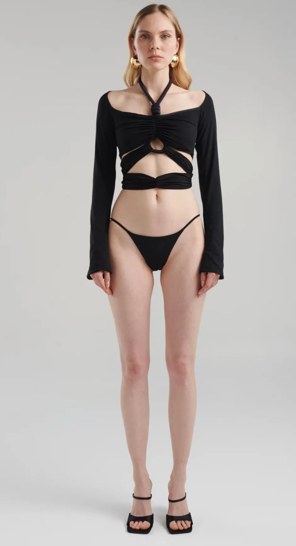 Online - Redmar Top - Black Crop Tops