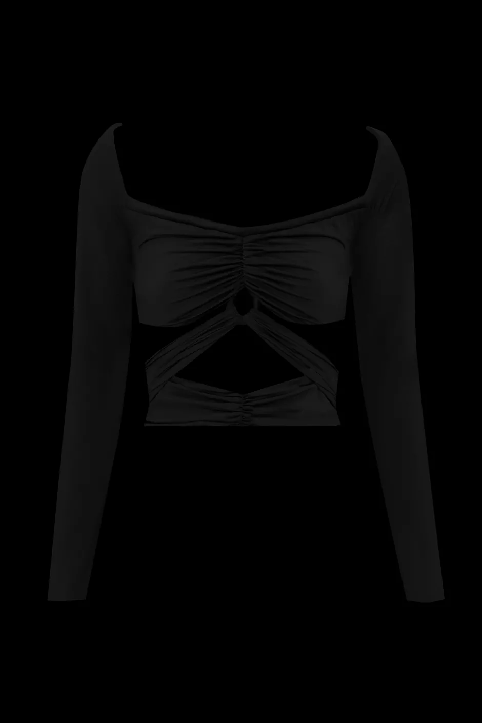 Online - Redmar Top - Black Crop Tops