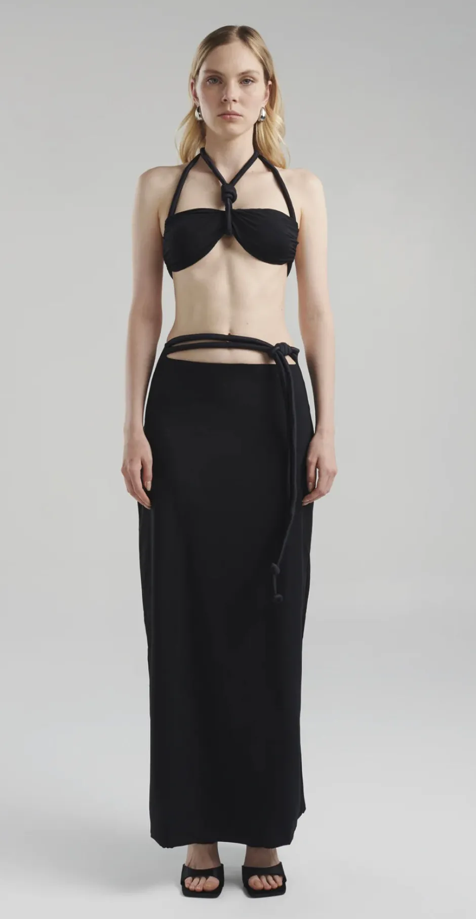 Online - Sinara Maxi Skirt - Black Long Skirts