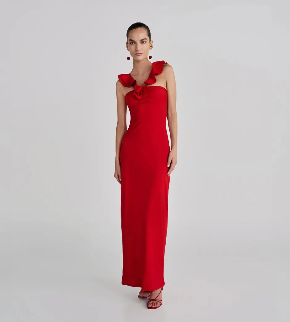 Outlet - Sortilegio Dress - Red Dresses | Long Dresses