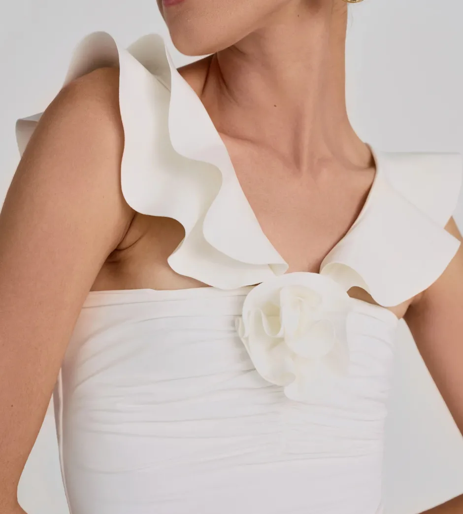 Outlet - Sortilegio Dress - Off White Dresses | Long Dresses