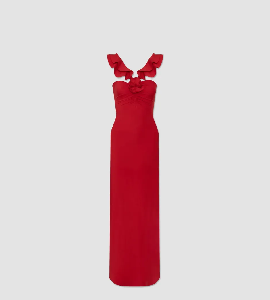 Outlet - Sortilegio Dress - Red Dresses | Long Dresses