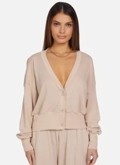 Discount - Gerran Crop Cardigan - Soft Beige Sweaters & Knits