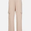 Clearance - Jaiden Wide Leg Cargo Pant - Soft Beige Pants