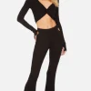 Clearance - Toddy Pant w/ Hip Cutout - Black Pants