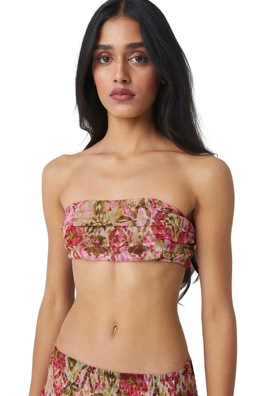 Sale - Banu Bandeau - Summer Ikat Crop Tops