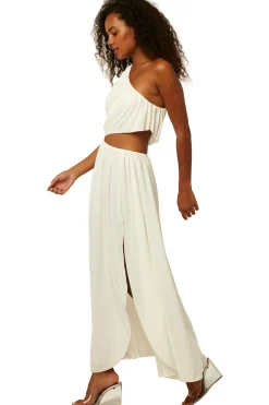 Online - Calliope Dress - Off White Venezia Dresses | Long Dresses