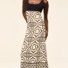 Online - Kalil Dress - Blue Mosaic Midi | Midi Dresses
