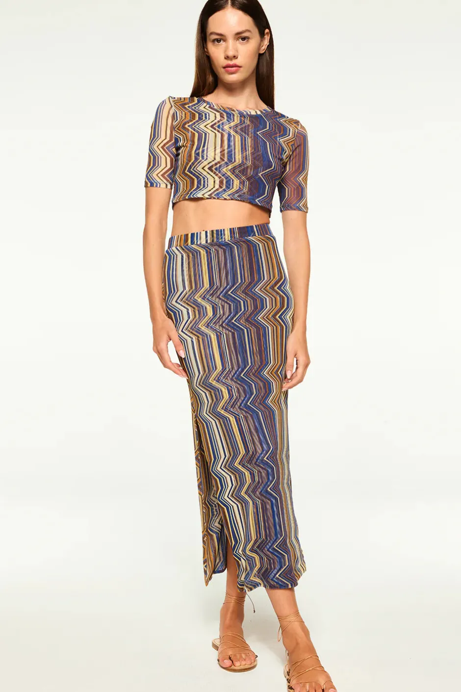 Clearance - Love Top - La Banda Blue Crop Tops