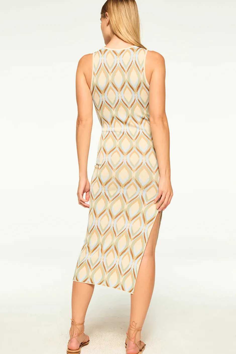 Outlet - Nakia Dress - Cream Midi | Midi Dresses