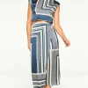 New - Nilla Skirt - Linear Geo Long Skirts