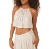 Clearance - Saana Top - Mother of Pearl Crop Tops